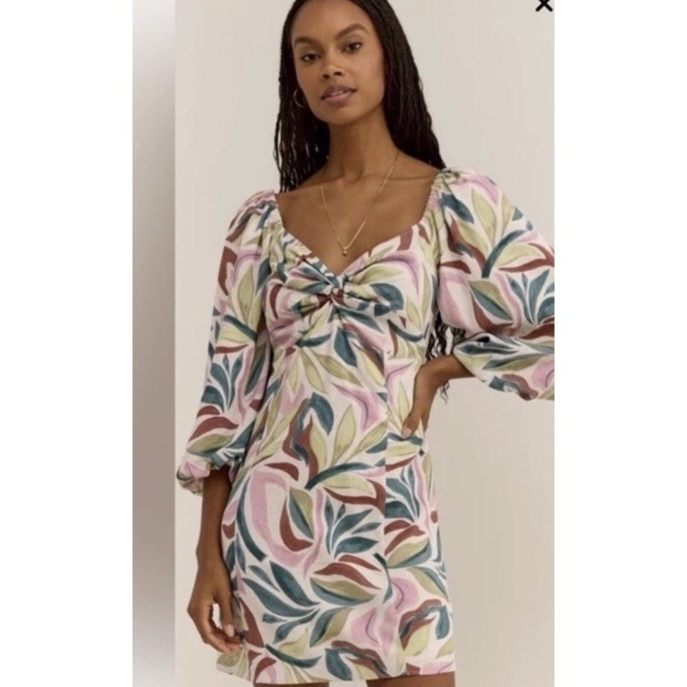 NWT Z Supply Mirani Safari Mini Dress Multicolor Women Small Chic Vacation